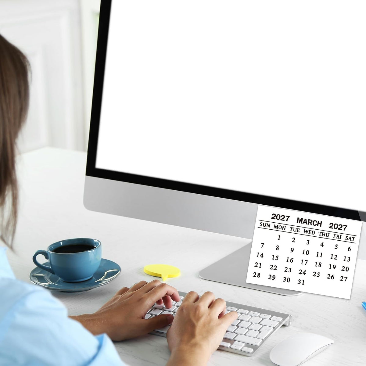 Yopyame Mini Calendar 2027 Bulk - 24 Pack 2.2" x 3" 12 Monthly Tear off Mini Academic Year Calendar, January to December 2027, Tear off Calendars for Scrapbook Crafts Manual Project Friend Home Office