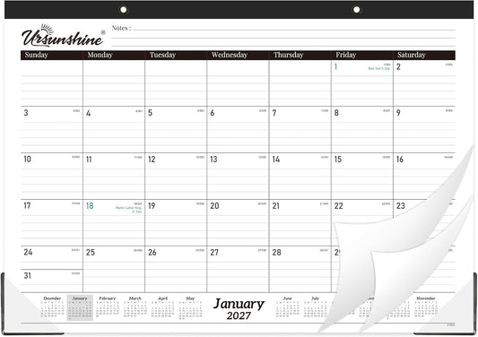 2027 Desk Calendar - 18 Monthly Desk Calendar 2027, 17" x 12"
