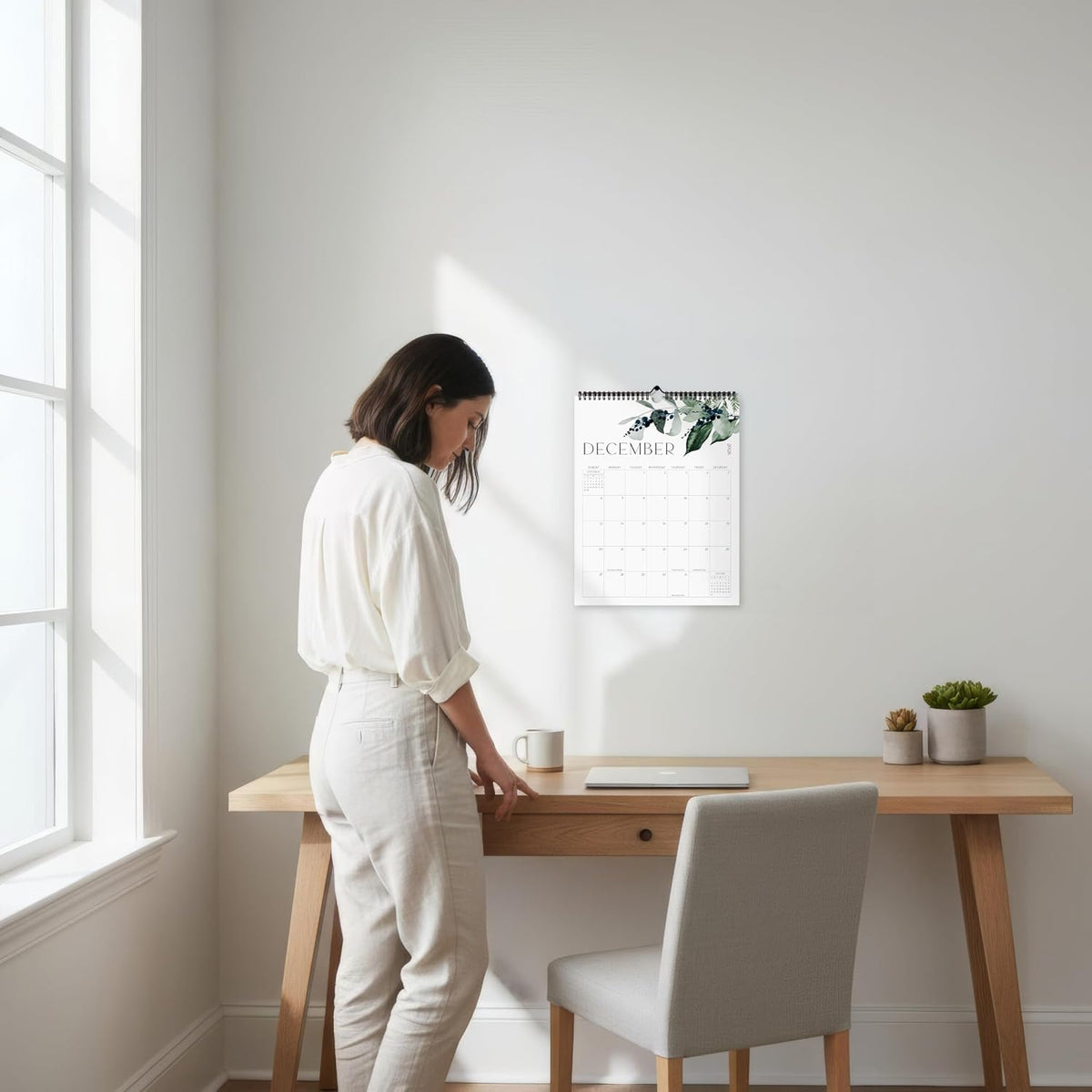 Aesthetic 2026-2027 Wall Calendar - Runs from June 2026 Until December 2027