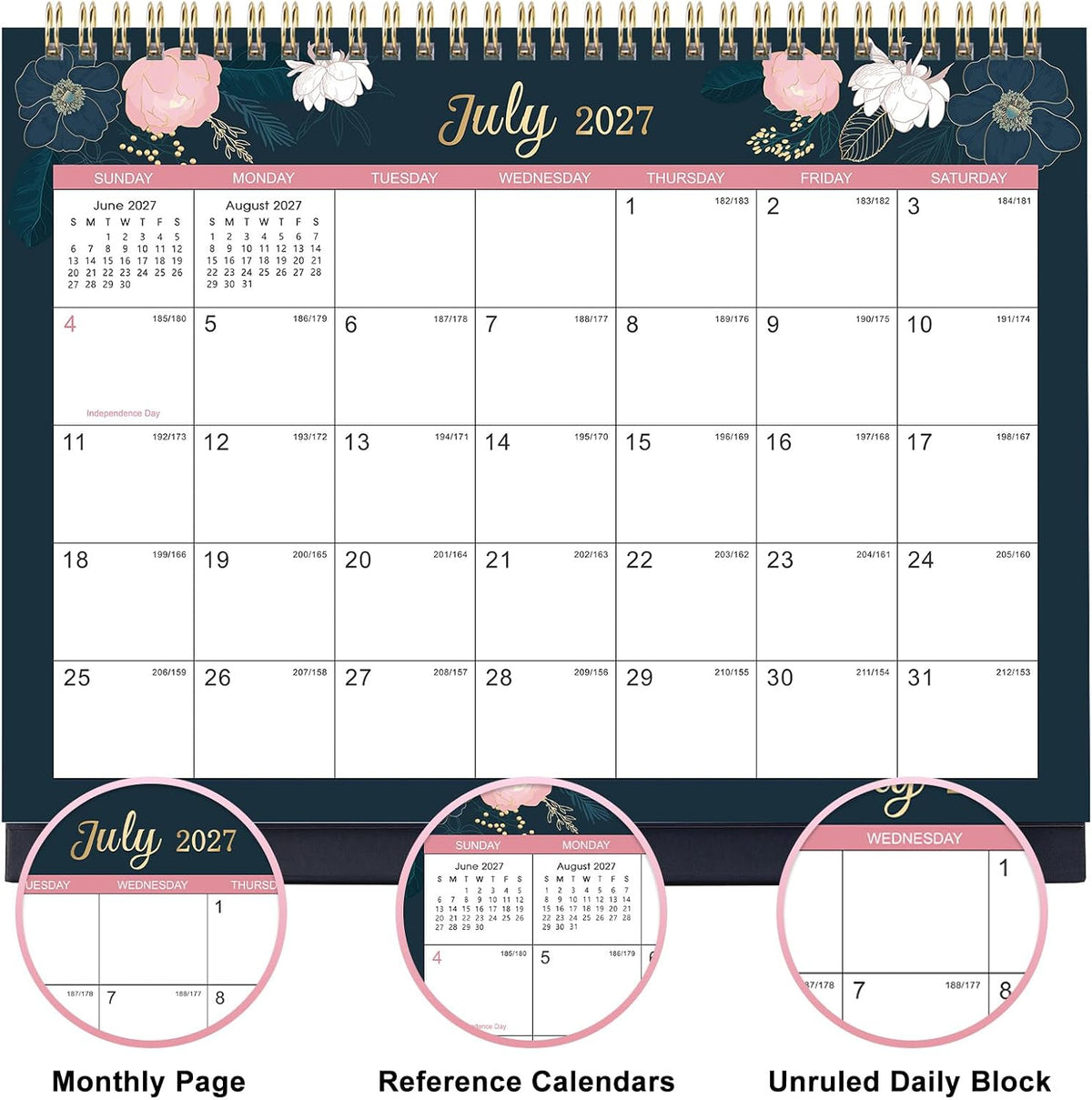 2027 Desk Calendar - 2027 Flip Desktop Calendar, JAN. 2027 - DEC. 2027