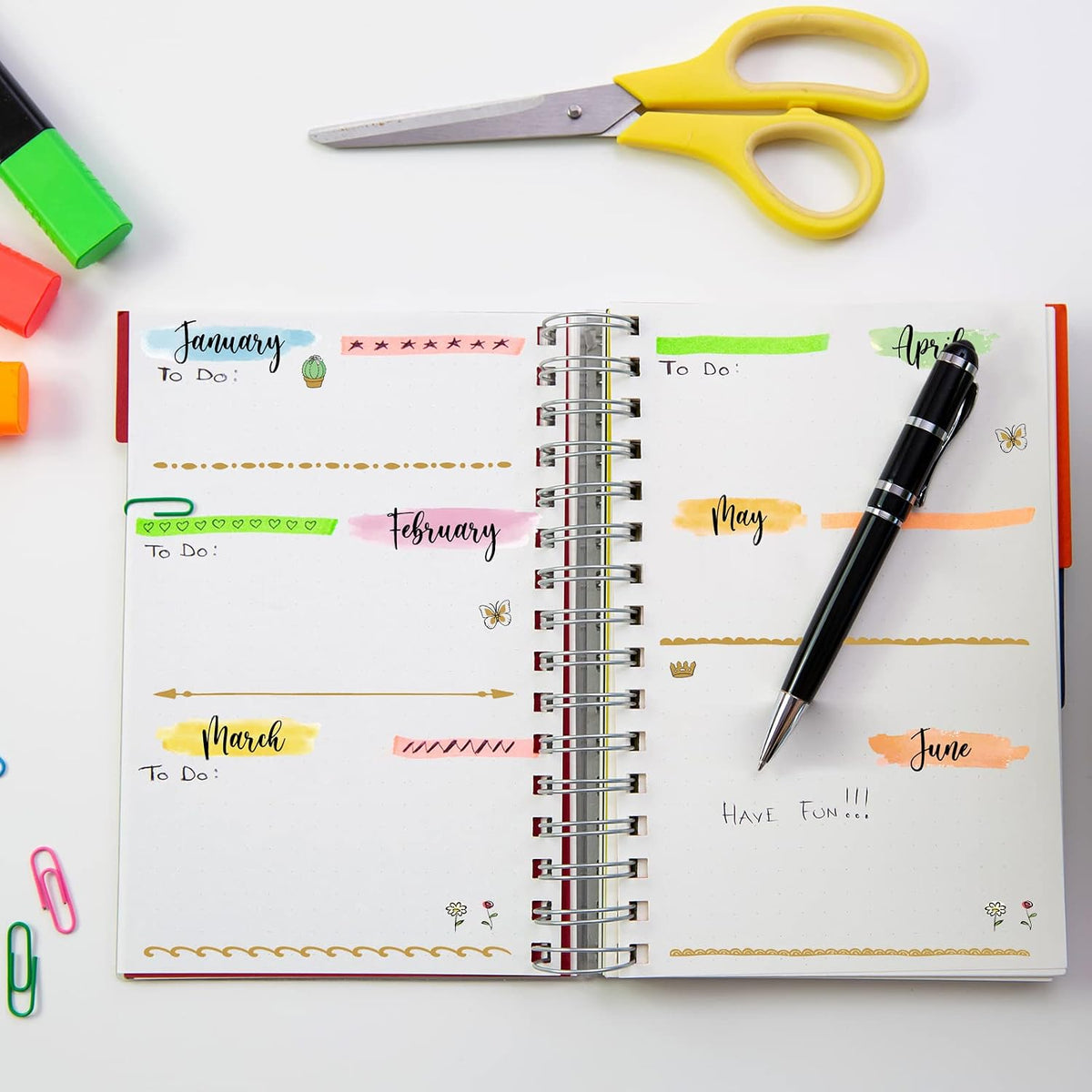 Eersida 16 Sheets Calendar Date Number Stickers for Planners Calendar Tabs