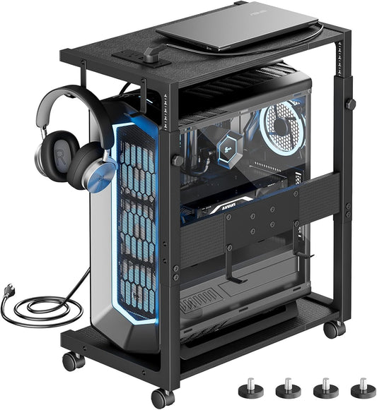 JANE EYRE Computer Tower Stand - 23.03"-28.3" Height Adjustable