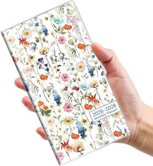 2 Year Pocket Calendar 2026-2028, Jul 2026-Jun 2028，6.5" x 3.5"