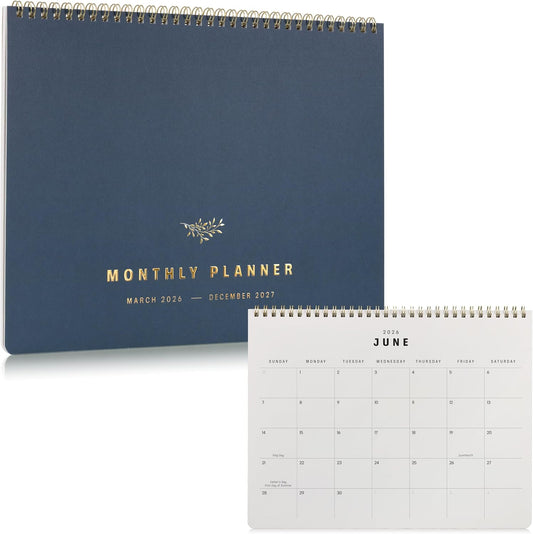 Beautiful 2026-2027 Monthly Planner and Calendar Book - Modern To Do List