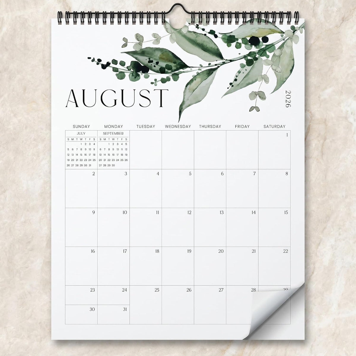 Aesthetic 2026-2027 Wall Calendar - Runs from June 2026 Until December 2027
