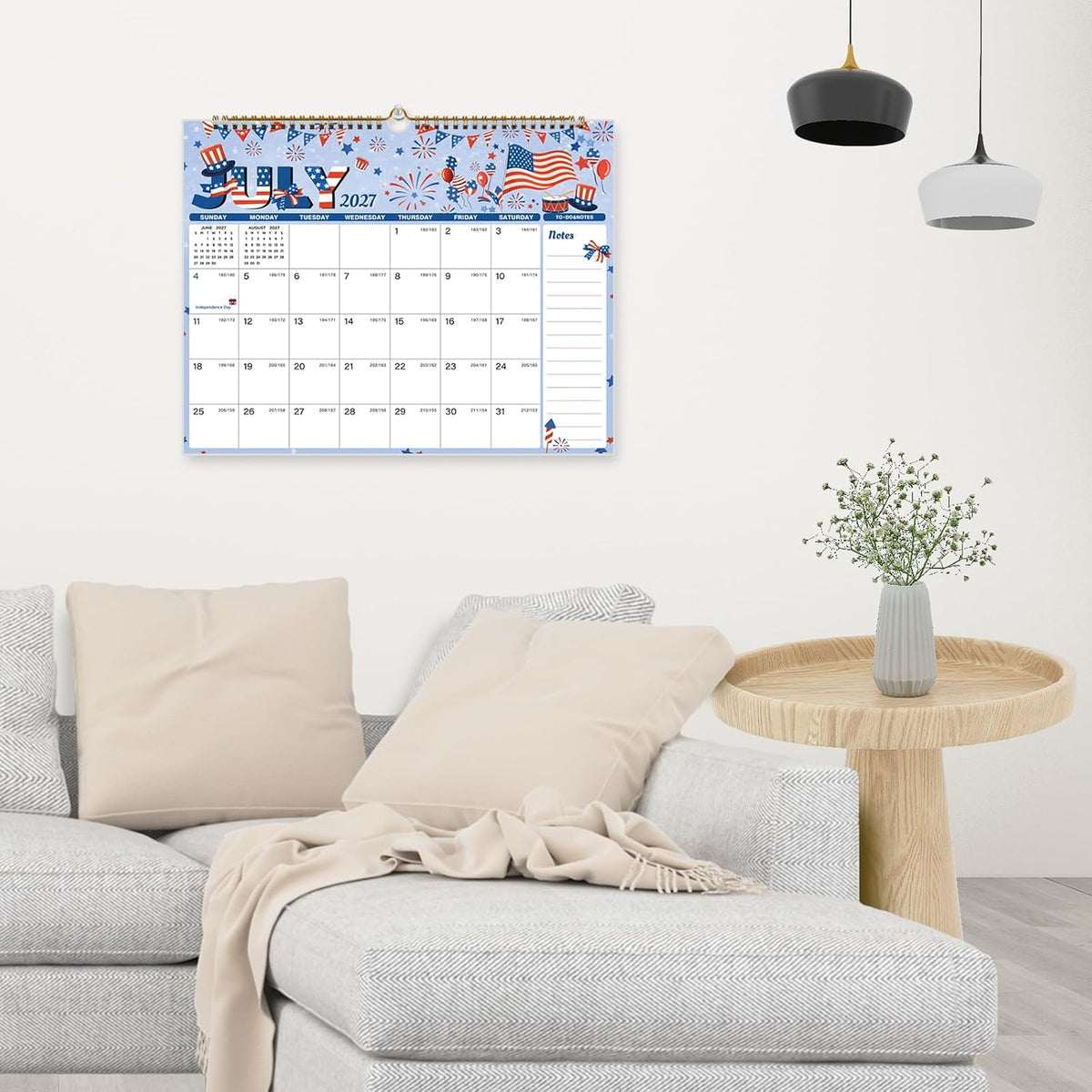 2026-2027 Wall Calendar, 18 Month, July 2026-Dec 2027, 14.8"x11.5"