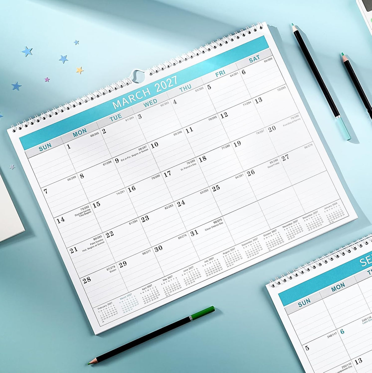 Calendar 2027, 12 Months from January 2027 to December 2027