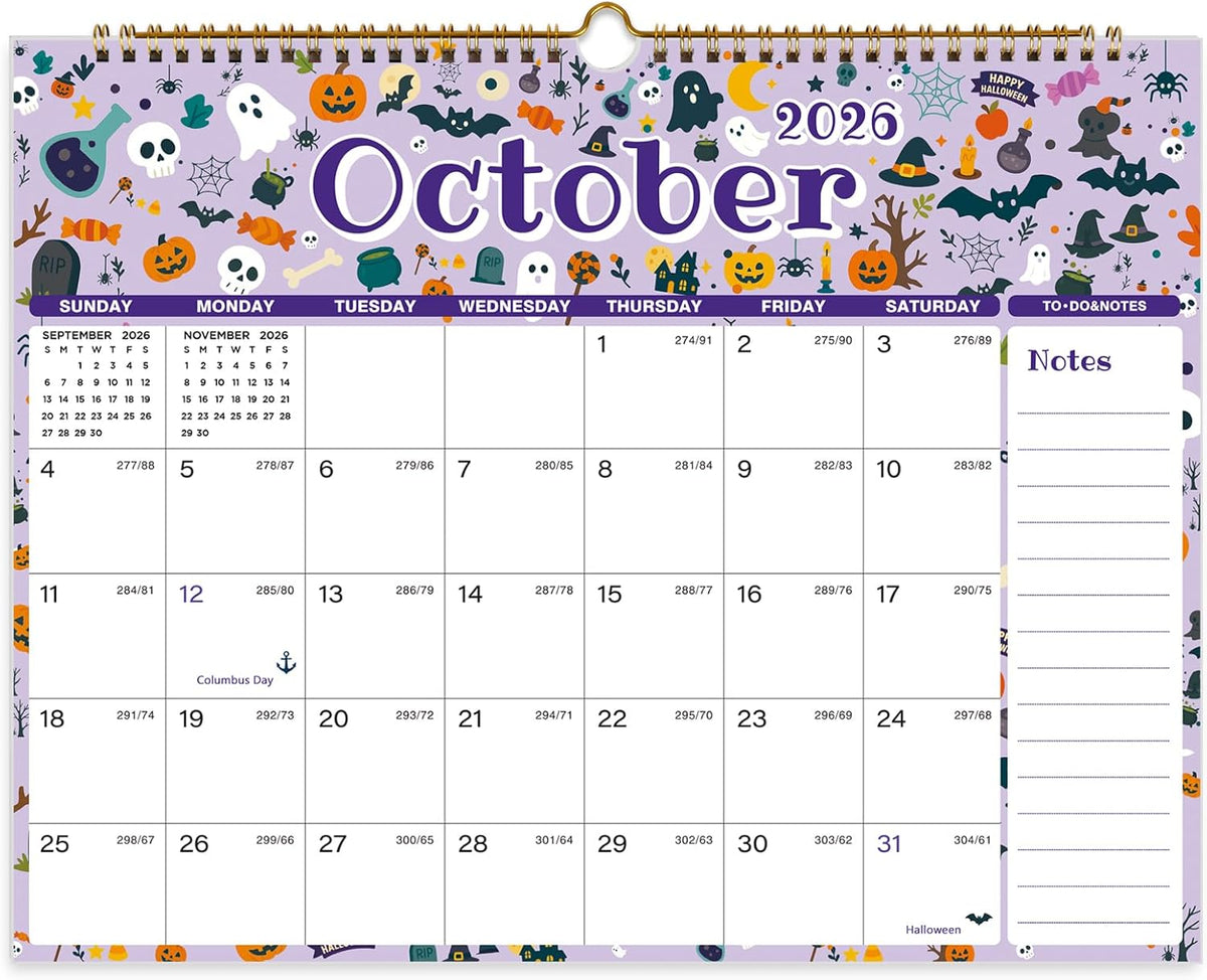 Wall Calendar 2026-2027, 18 Month Jul 2026-Dec 2027, 14.8"x11.5"