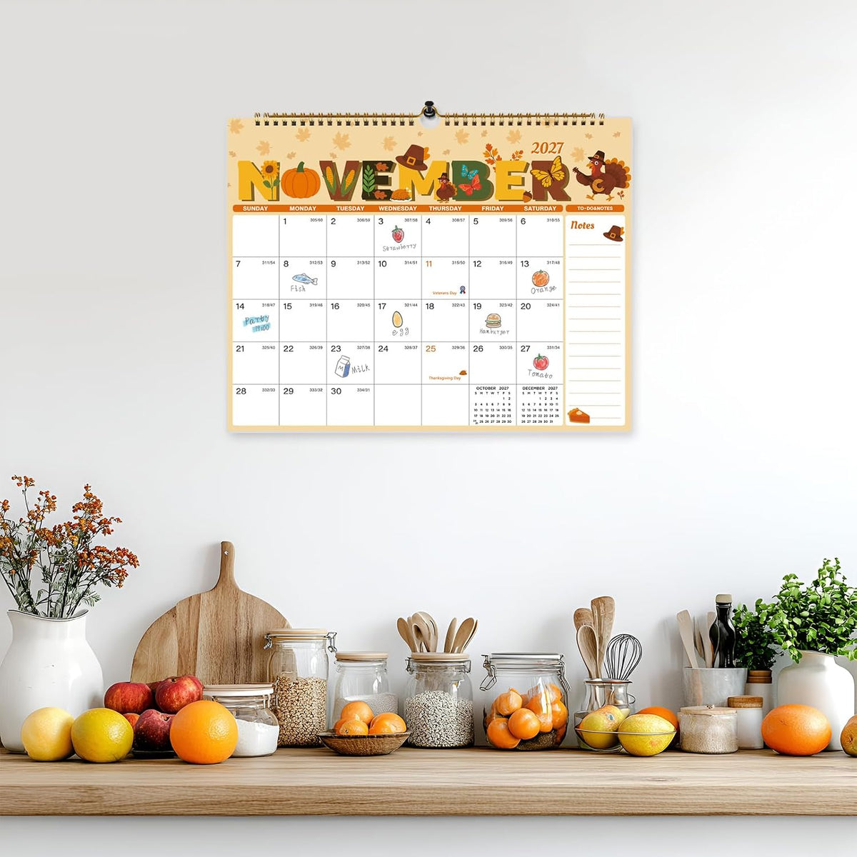 2026-2027 Wall Calendar, 18 Month, July 2026-Dec 2027, 14.8"x11.5"