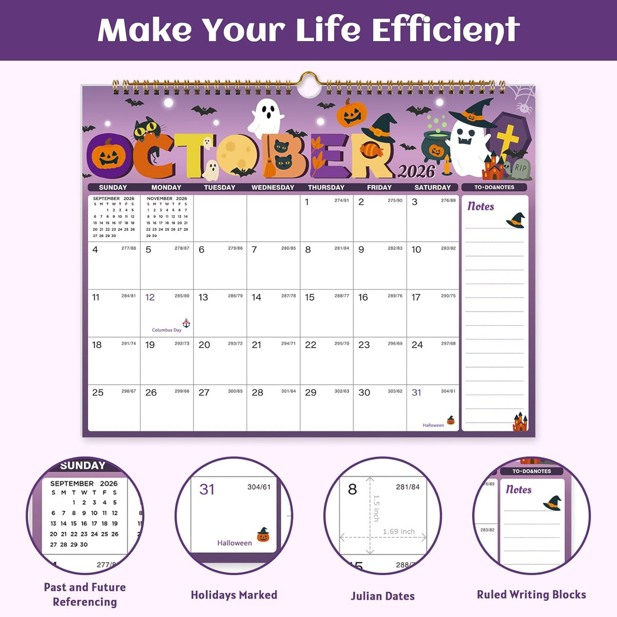 2026-2027 Wall Calendar, 18 Month, July 2026-Dec 2027, 14.8"x11.5"