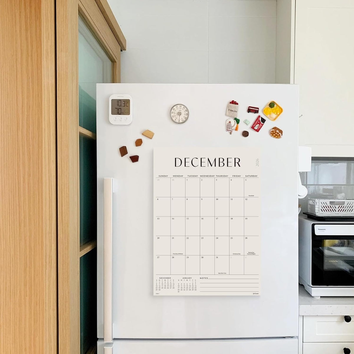 Jotsome Magnetic Calendar for Refrigerator 2026-2027