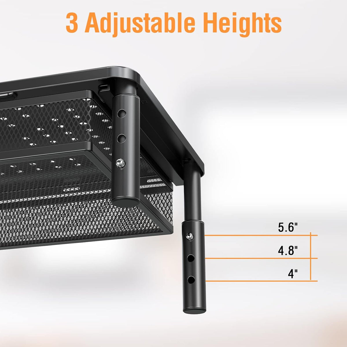 ELIVED 2 Pack Monitor Stand Riser with Metal Drawer, 3 Height Adjustable
