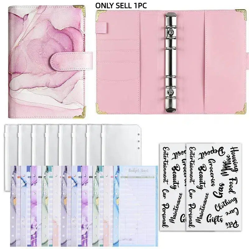 A6 Budget Binder, 1 Set Budget Planner, Financial Planner with Cash Envelopes & Budget Sheets & Stickers, Monthly Budget Binder for 52 Weeks, Savings Challenge Planner, Savings Tracker Organizer, Office Stationery & Supplies