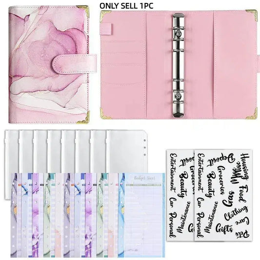 A6 Budget Binder, 1 Set Budget Planner, Financial Planner with Cash Envelopes & Budget Sheets & Stickers, Monthly Budget Binder for 52 Weeks, Savings Challenge Planner, Savings Tracker Organizer, Office Stationery & Supplies