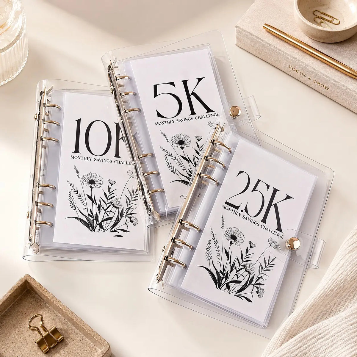 A6 12 Month Money Saving Challenge Binder, 1 Count Money Saving Budget Binder, Budget Planner Notebook with Cash Envelopes, Savings Challenges Book for Home Office, 2026 New year Valentine's Day Gift #GLOBAL PICKS
