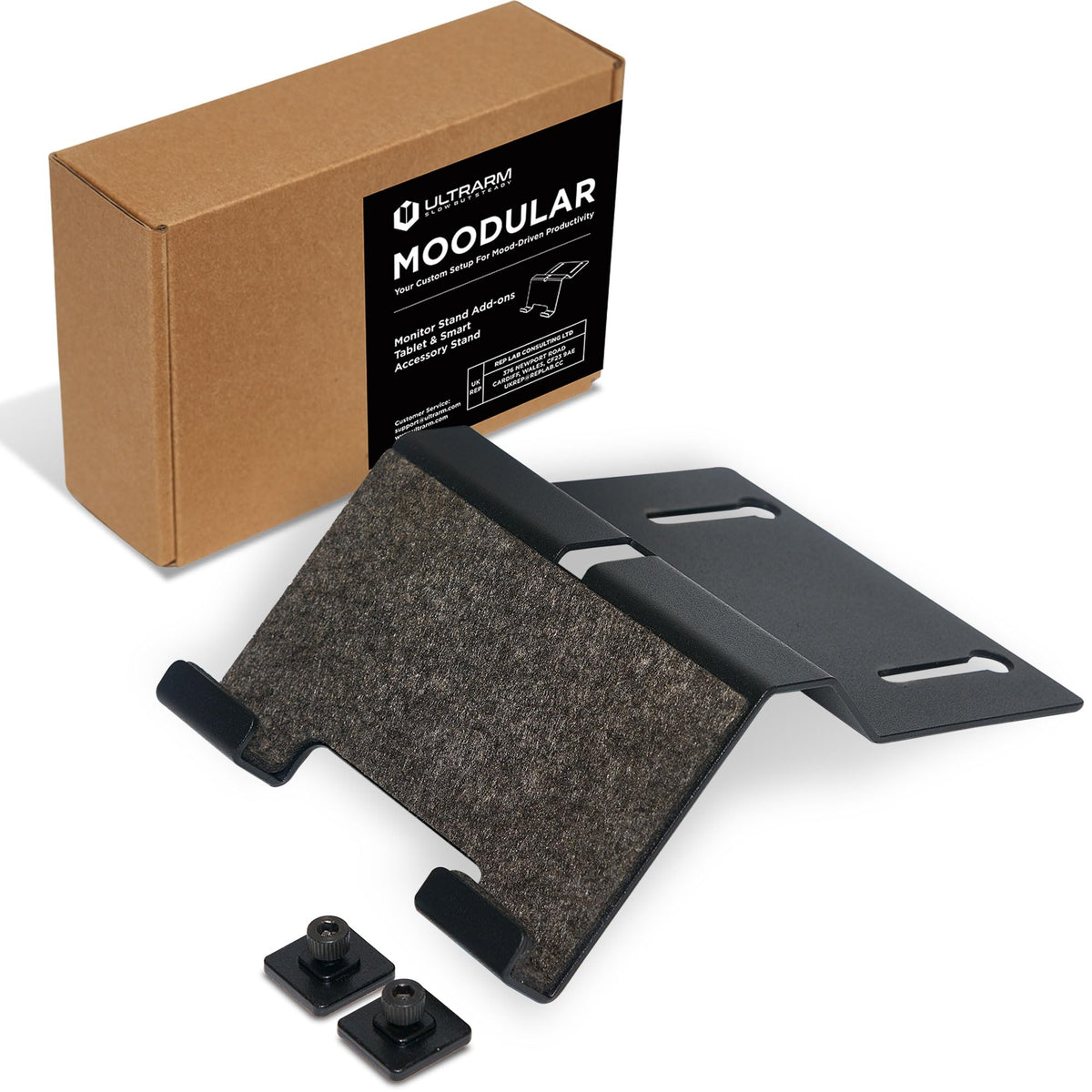 ULTRARM Moodular Wooden Monitor Stand Desk Organizer, Large 45.6" Oak