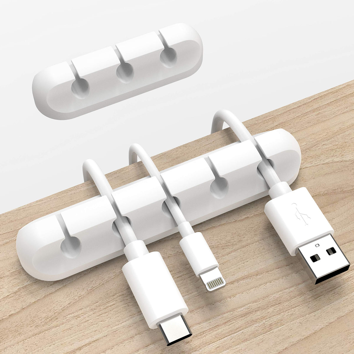 INCHOR Cord Organizer for Desk, Cable Organizer Cable Clips Holder Black
