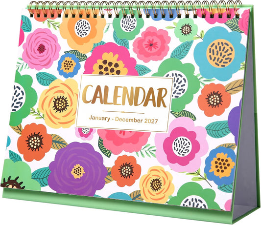 2027 Desk Calendar, 9.8" x 8.3", JAN 2027 - DEC 2027, Desktop Calendar