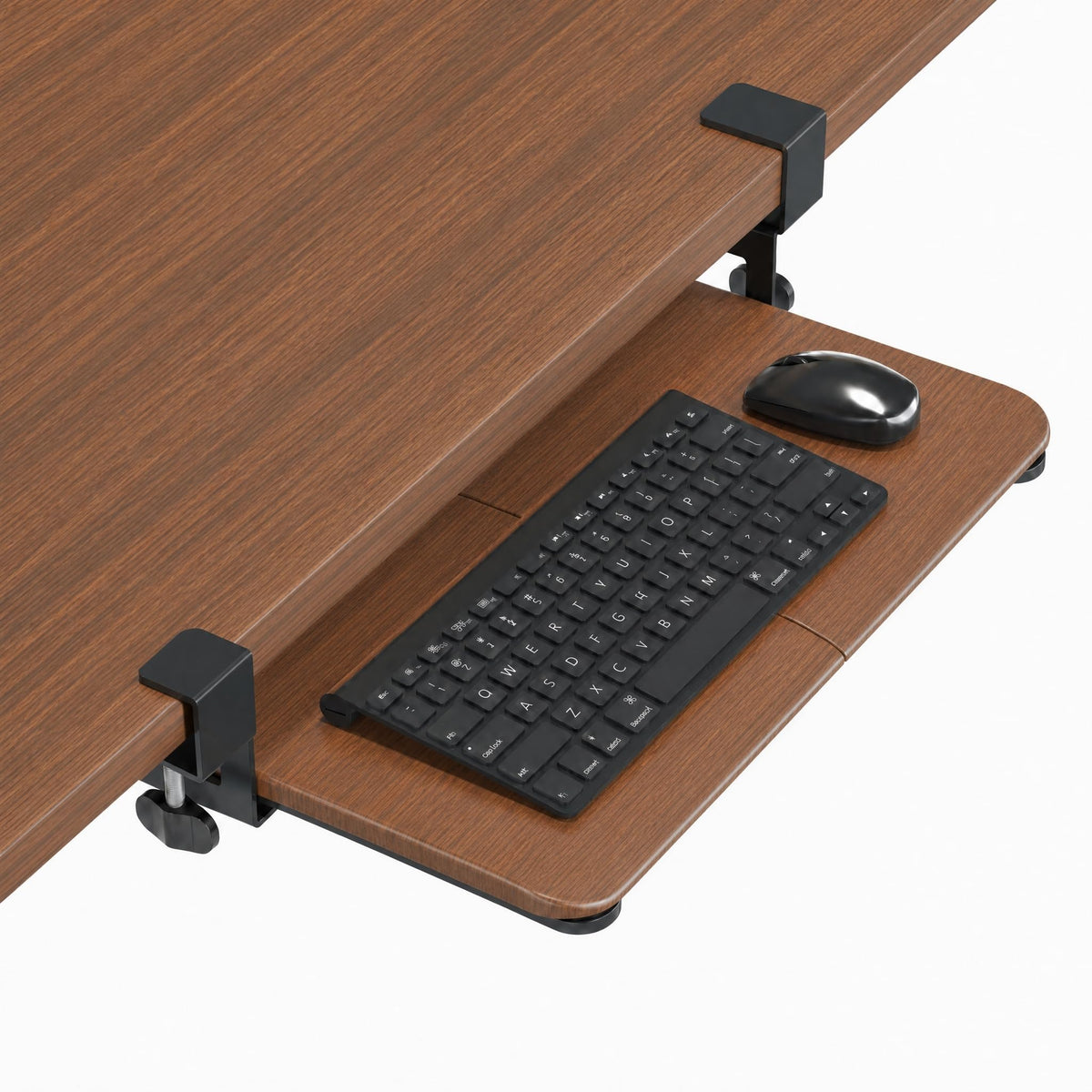 BONTEC Under Desk Keyboard Tray, Pull-Out Keyboard & Mouse Platform