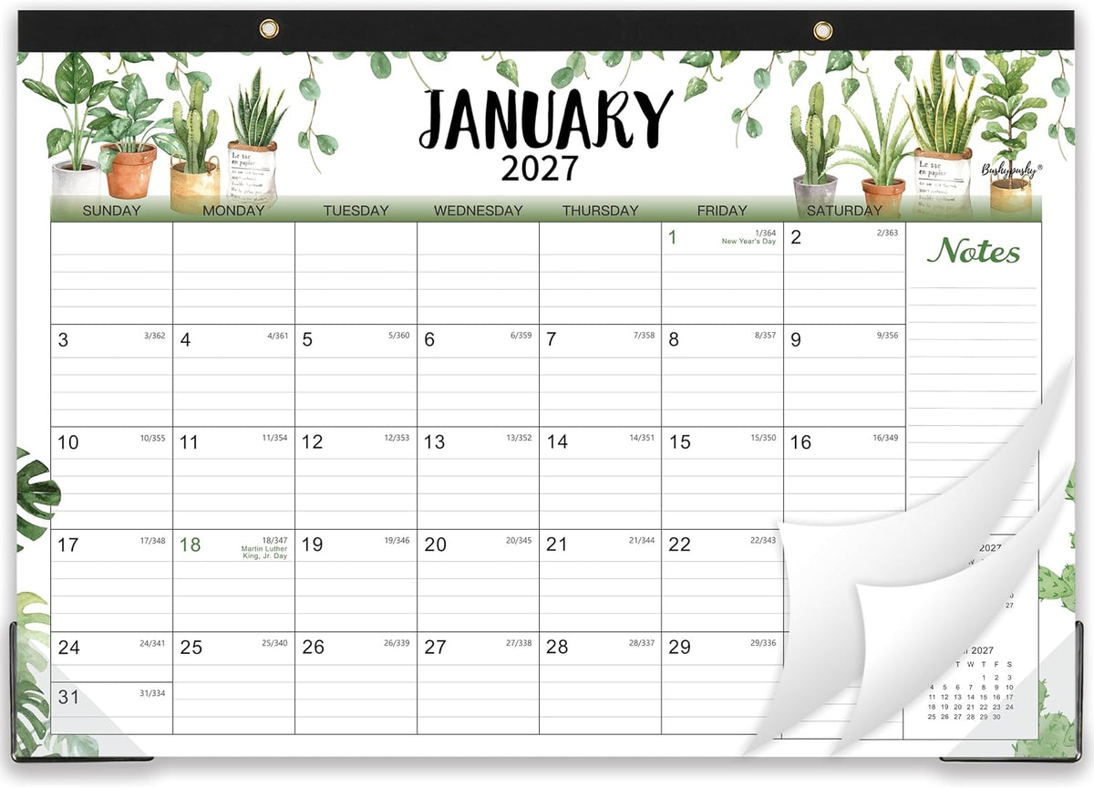 2027 Calendar - 2027 Desk Calendar, Jan. 2027 - Dec. 2027
