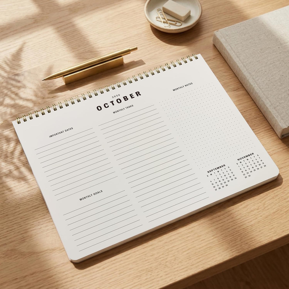 Beautiful 2026-2027 Monthly Planner and Calendar Book - Modern To Do List