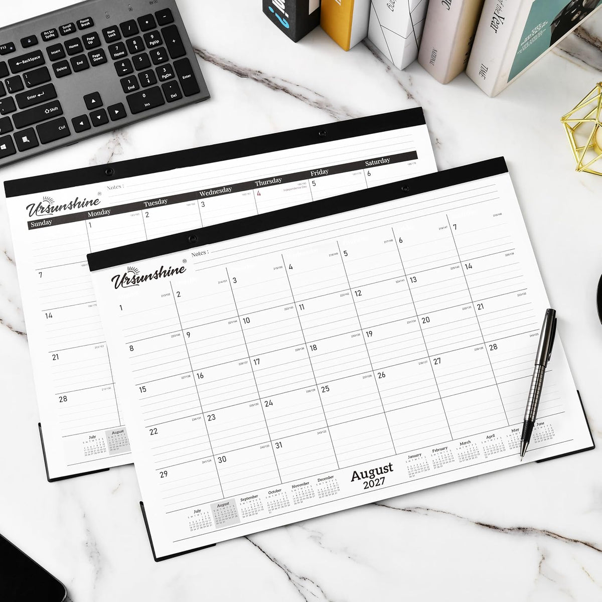 2027 Desk Calendar - 18 Monthly Desk Calendar 2027, 17" x 12"