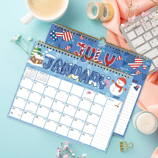 Vibrant Focus Calendar 2026-2027, 18 Monthly, July 2026 - December 2027