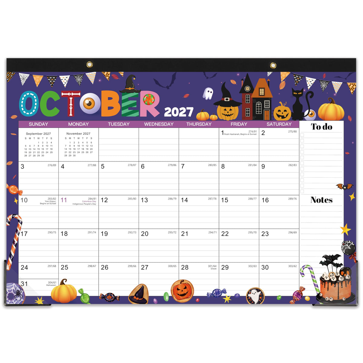 2027 Desk Calendar - Desk Calendar 2027, Jan. 2027 - Dec. 2027, 17"×12"