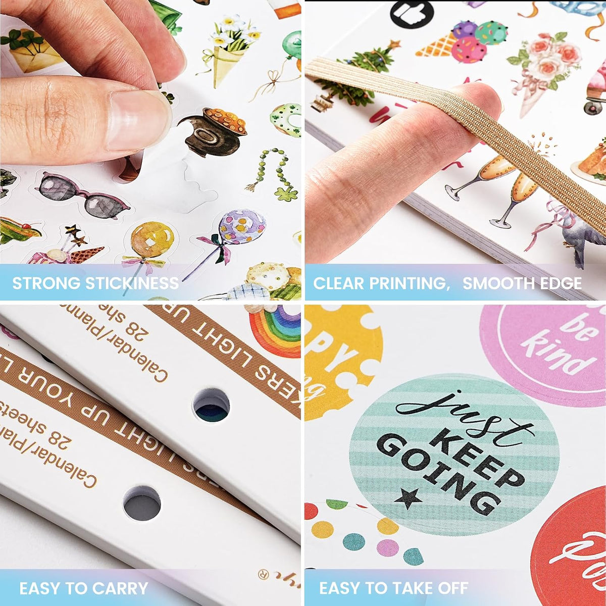 Planner Calendar Stickers for Decorating, 28 Sheets, 1800+ Sticker