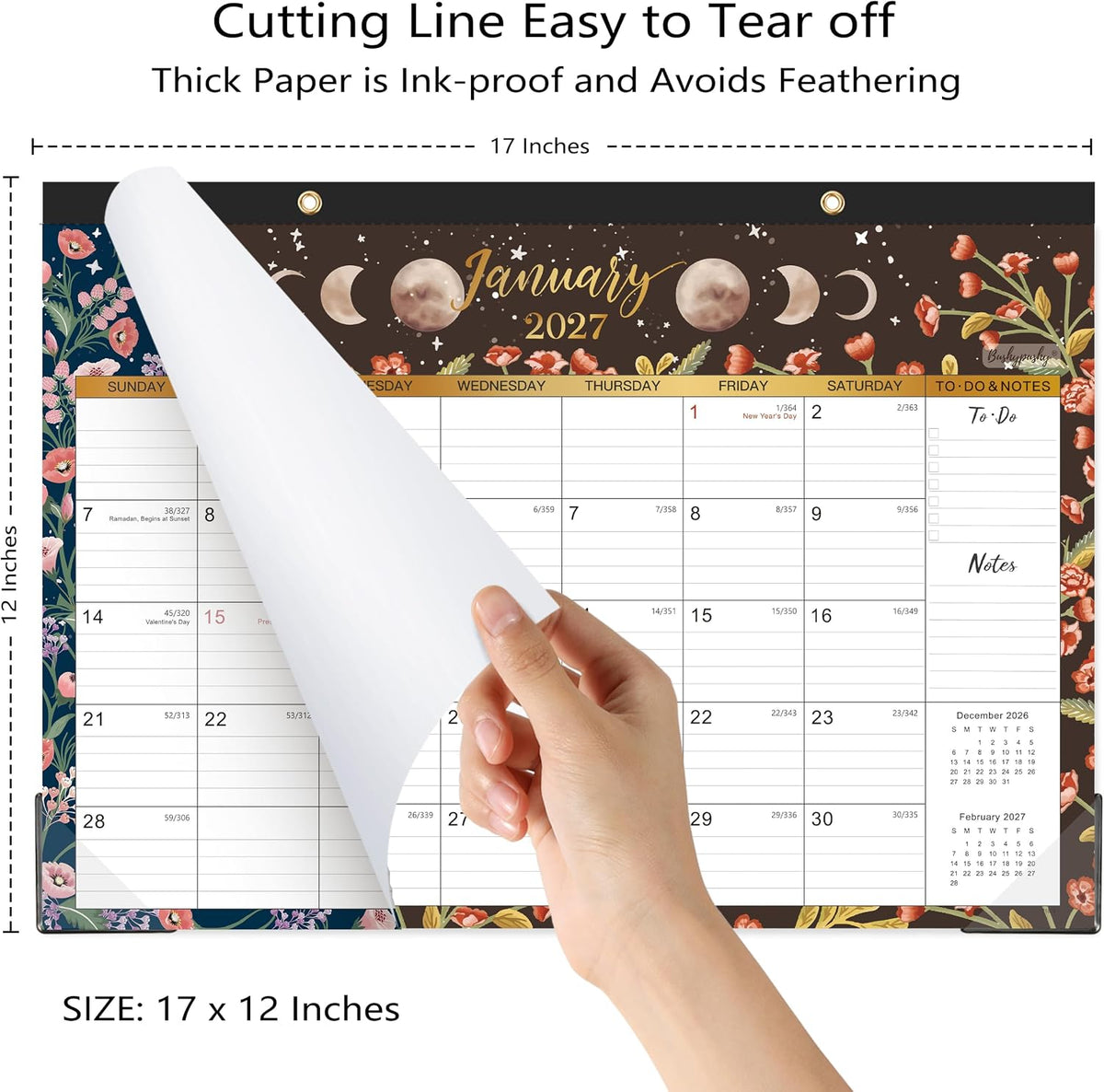 2027 Desk Calendar - Desk/Wall Calendar 2027, JAN 2027 - Dec 2027