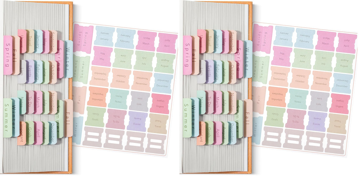 Mr. Pen- Monthly & Seasonal Planner Tabs, 84 Pack