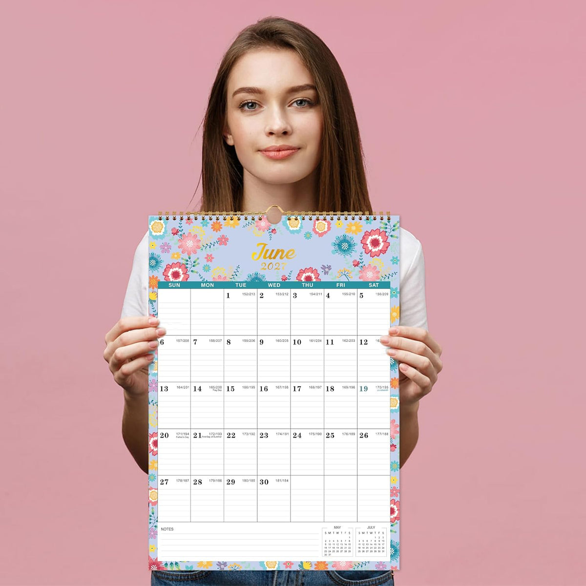 2027 Calendar - 2027 Wall Calendar, Jan. 2027 - Dec. 2027, 12" x 17"