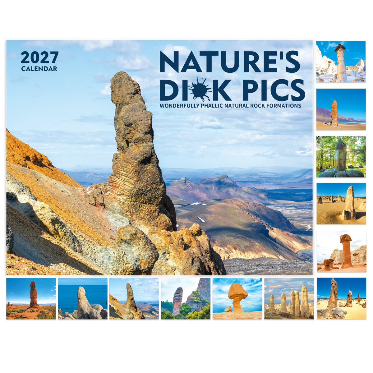 2027 Calendar - 2027 Wall Calendar, Jan. 2027 - Dec. 2027, 12-Month Calendar, 15" x 11.5", Twin-Wire Binding + Hanging Hook + Thick Paper + Unruled Blocks with Julian Dates - Floral