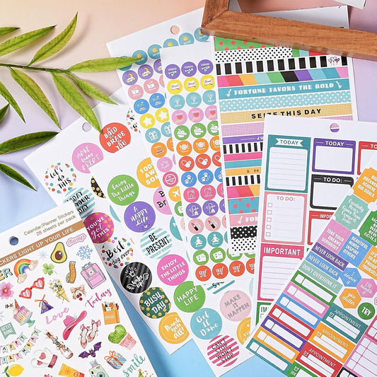 Planner Calendar Stickers for Decorating, 28 Sheets, 1800+ Sticker