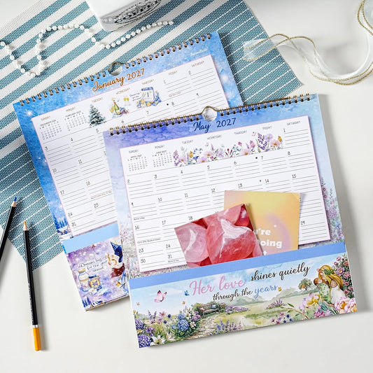 2027 Calendar - 2027 Wall Calendar with Pockets, Jan. 2027 - Dec. 2027