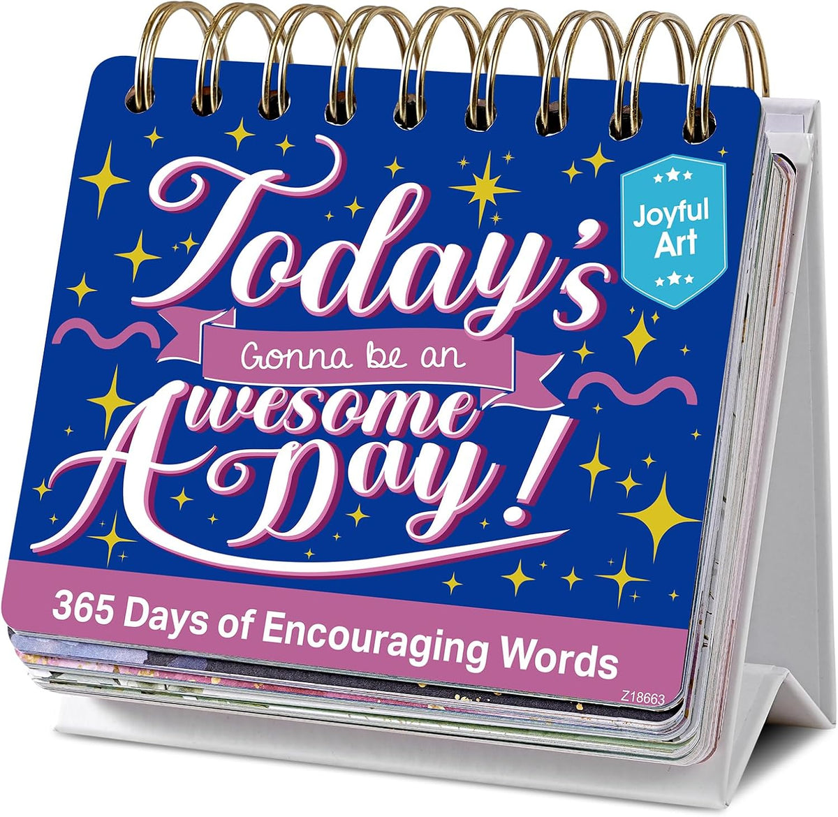 Motivational Daily Calendar - Perpetual Undated Flip Calendar, 4.8" x 5.5