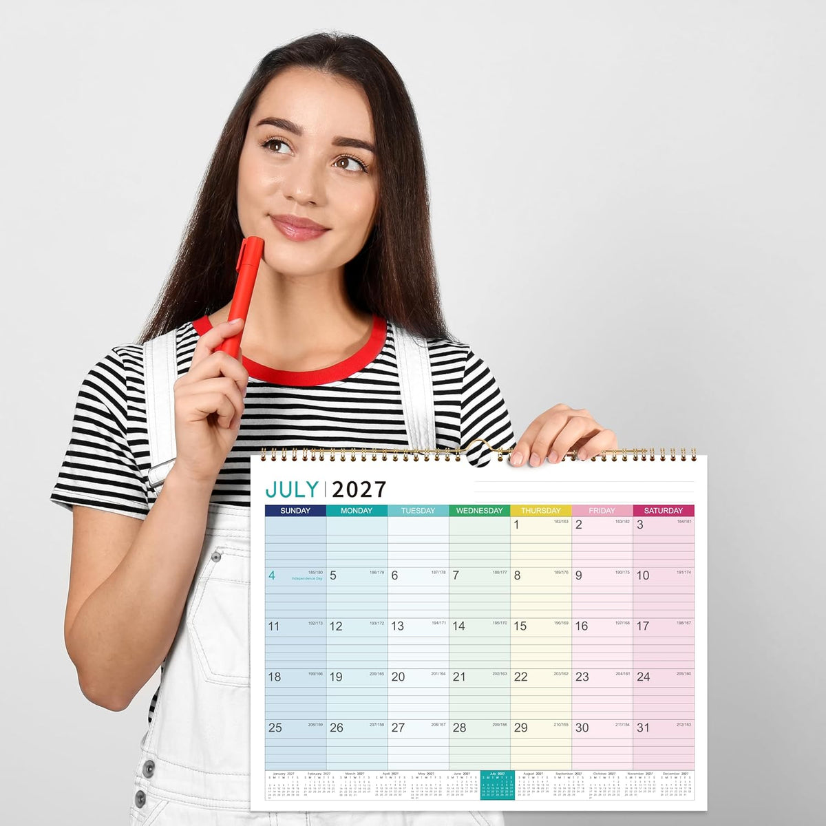 2027 Calendar - 2027 Wall Calendar, Jan 2027 - Dec 2027, 15" x 11.5"
