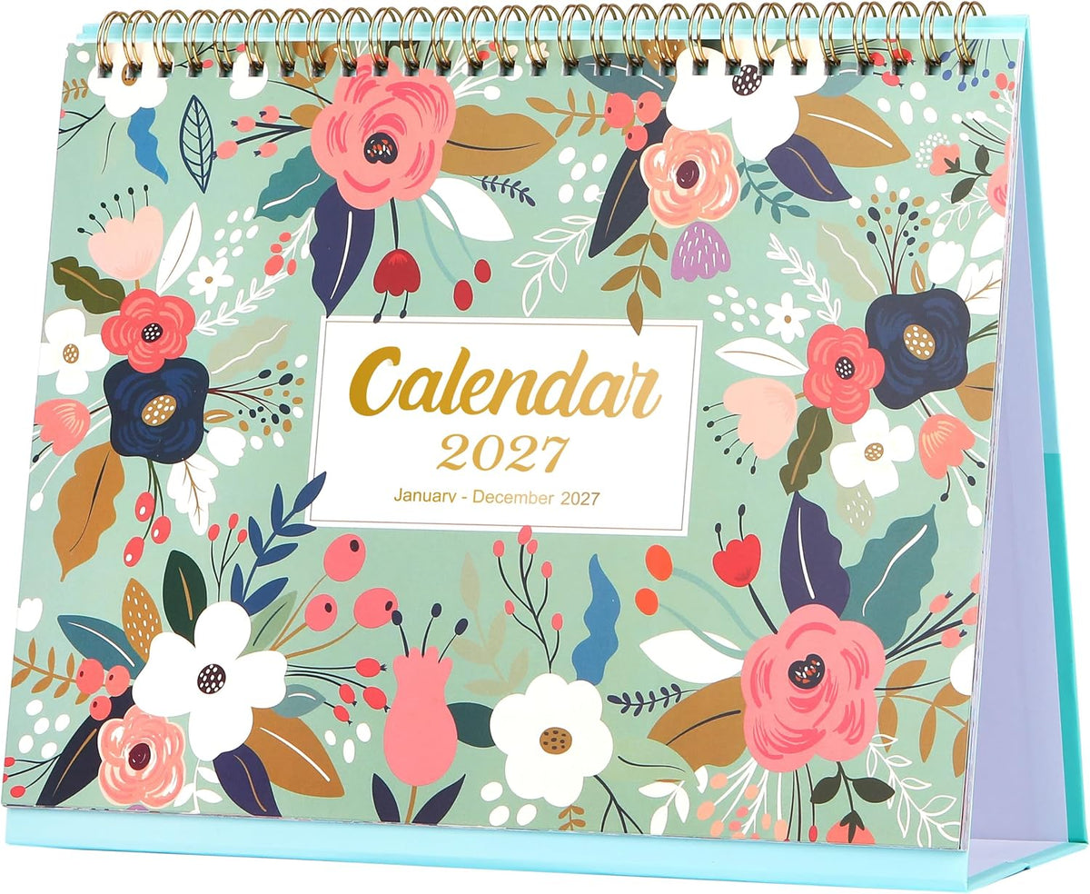 2027 Desk Calendar - Desk Calendar 2027, Jan. 2027 - Dec. 2027, 9.8" x 8.3"
