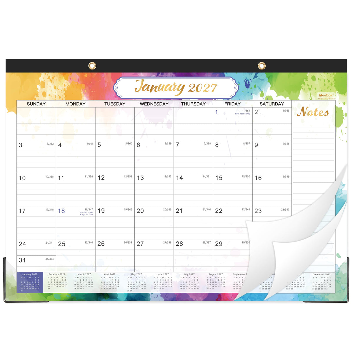 Magnetic Calendar 2027 for Fridge, 12 Months Calendar Jan.2027-Dec.2027