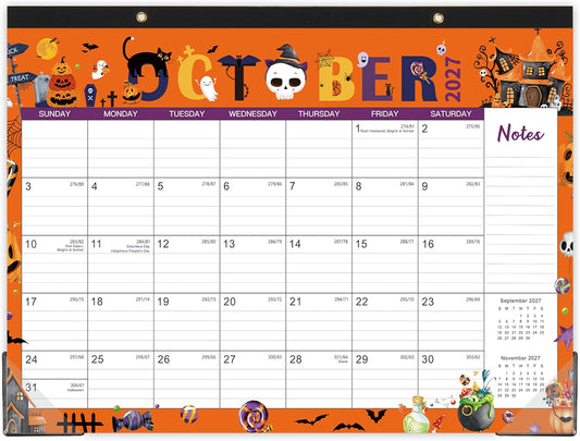 2027 Desk Calendar - 2027 Calendar, 12 Months Calendar, 12" x 17"