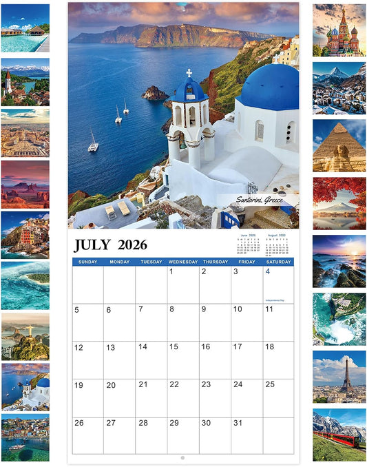 Wall Calendar 2027, 12 months from Jan. 2027 - Dec. 2027, Monthly Square