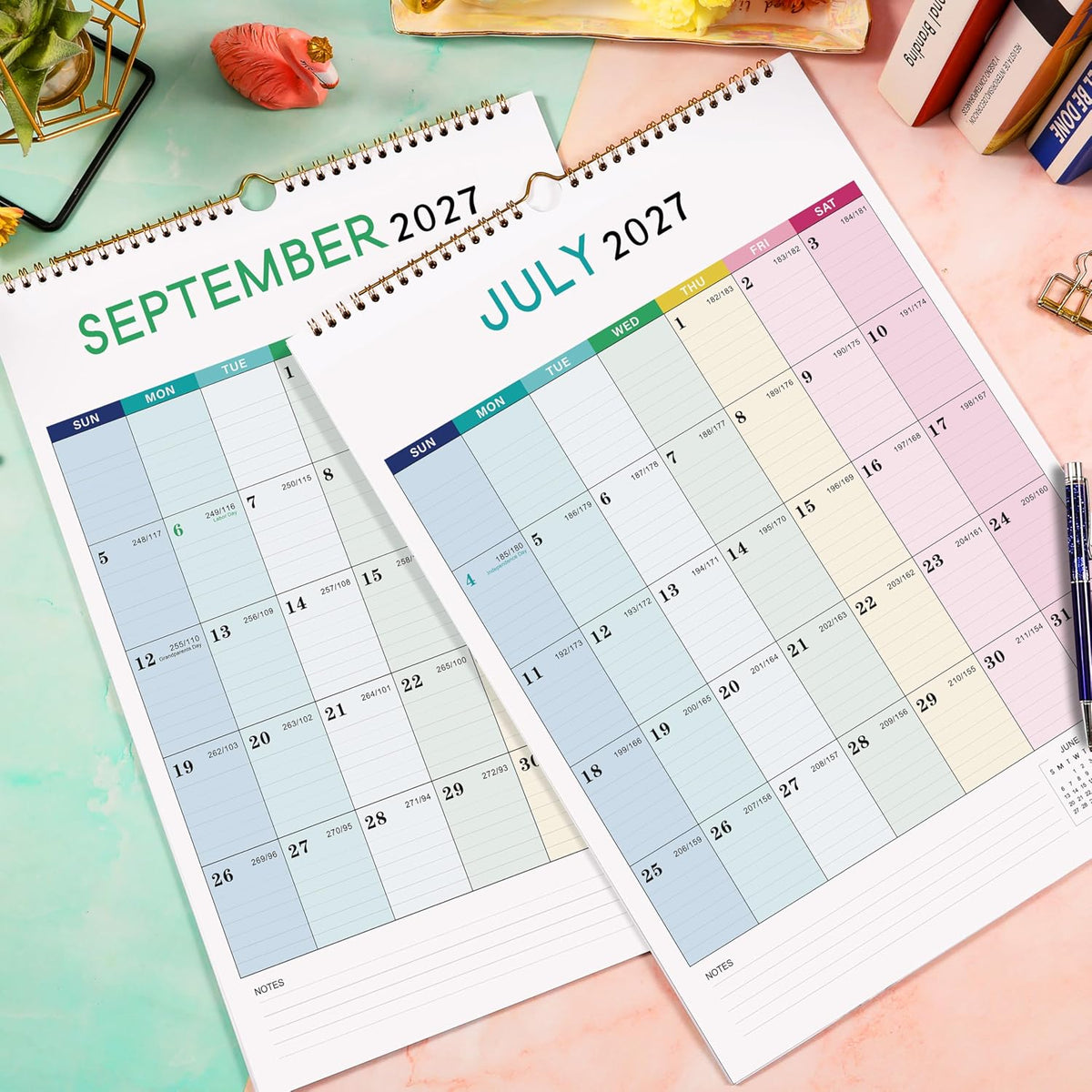 2027 Calendar - 2027 Wall Calendar 12 Month, Jan.2027 - Dec.2027, 12" x 17"