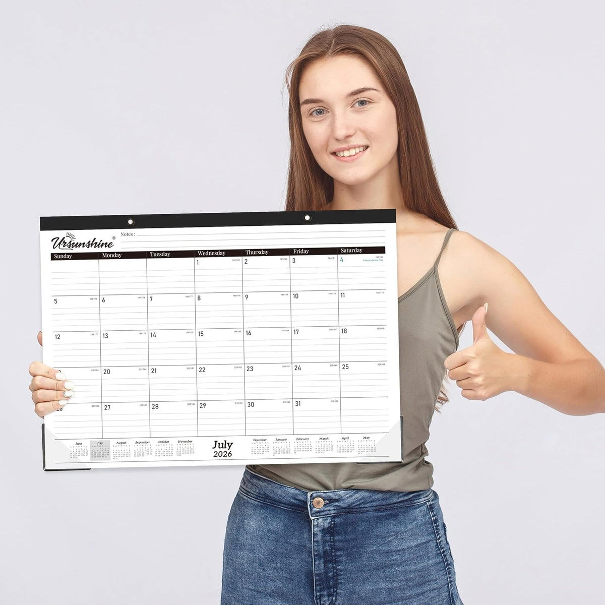 2027 Desk Calendar - 18 Monthly Desk Calendar 2027, 17" x 12"