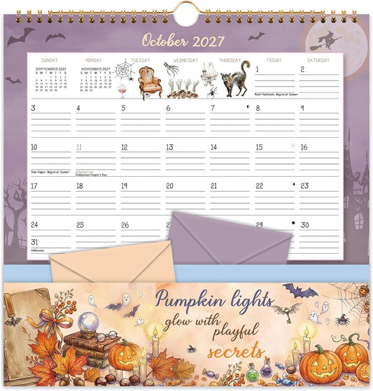 2027 Calendar - 2027 Wall Calendar with Pockets, Jan. 2027 - Dec. 2027