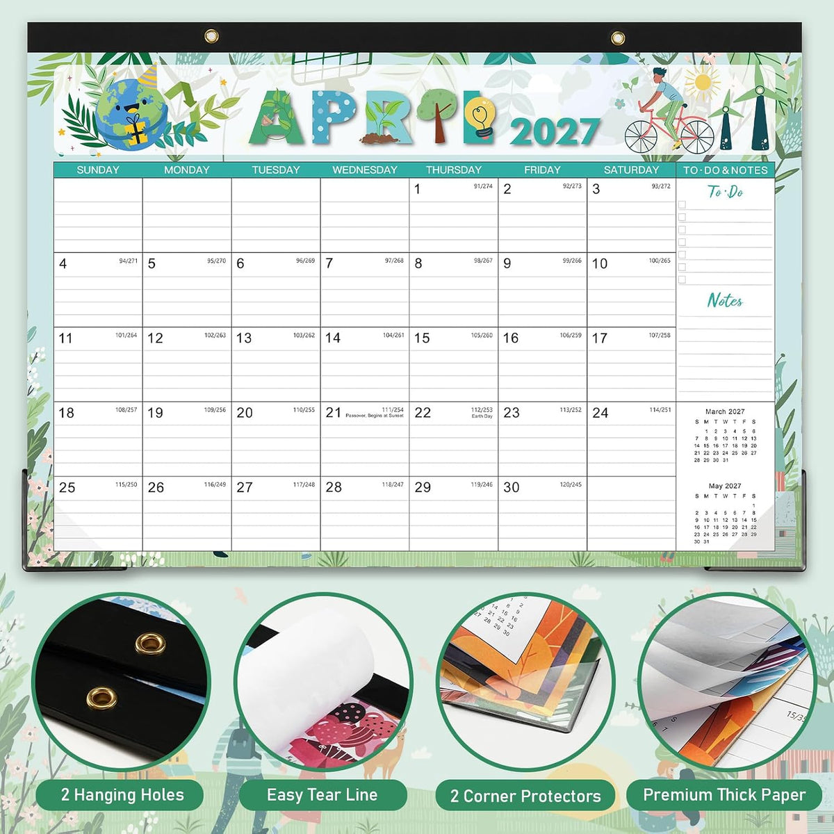 2027 Desk Calendar - Desk/Wall Calendar 2027, Jan. 2027 - Dec. 2027