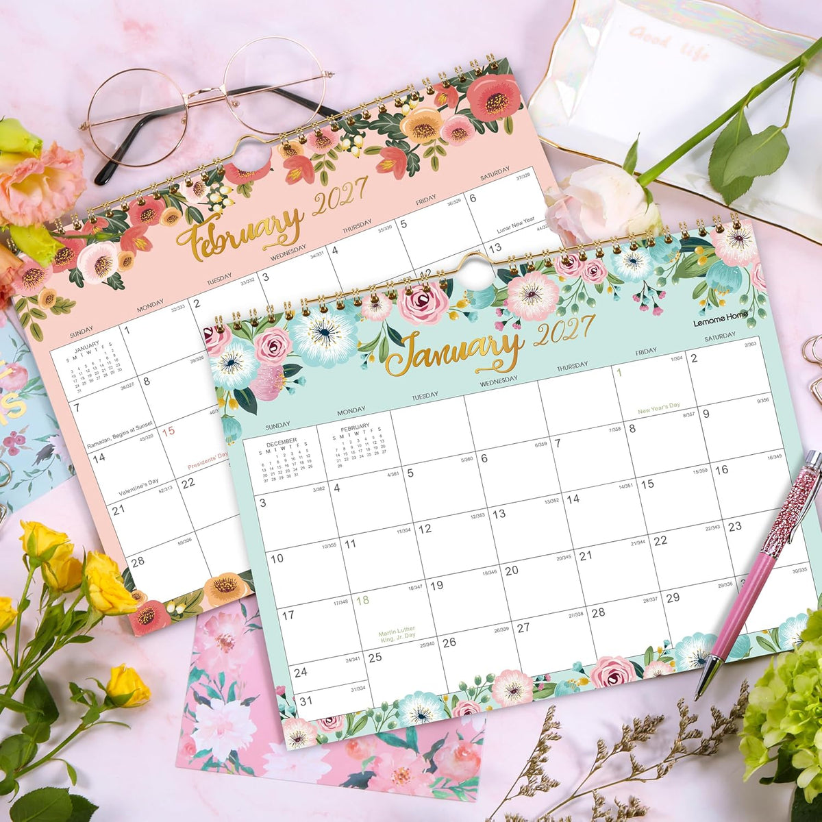 2027 Calendar - 2027 Wall Calendar, JAN.2027 - DEC.2027, 11" x 8.5"