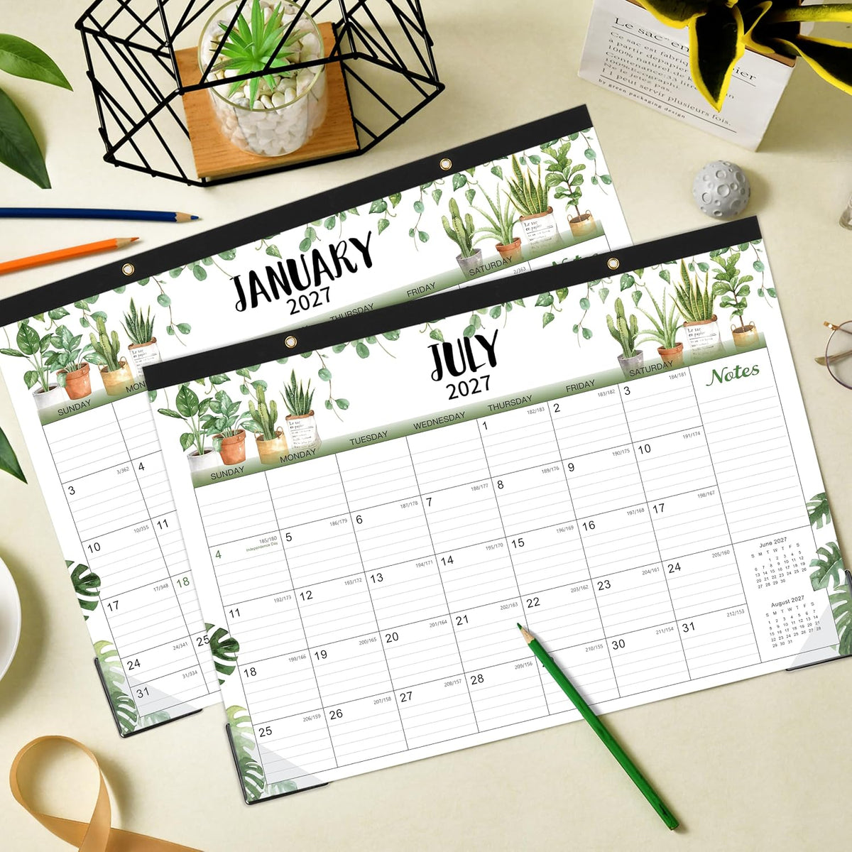 2027 Calendar - 2027 Desk Calendar, Jan. 2027 - Dec. 2027