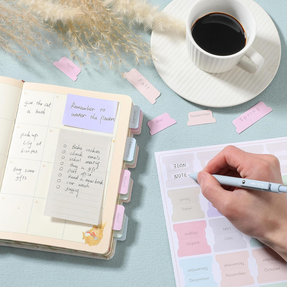 Mr. Pen- Monthly & Seasonal Planner Tabs, 84 Pack