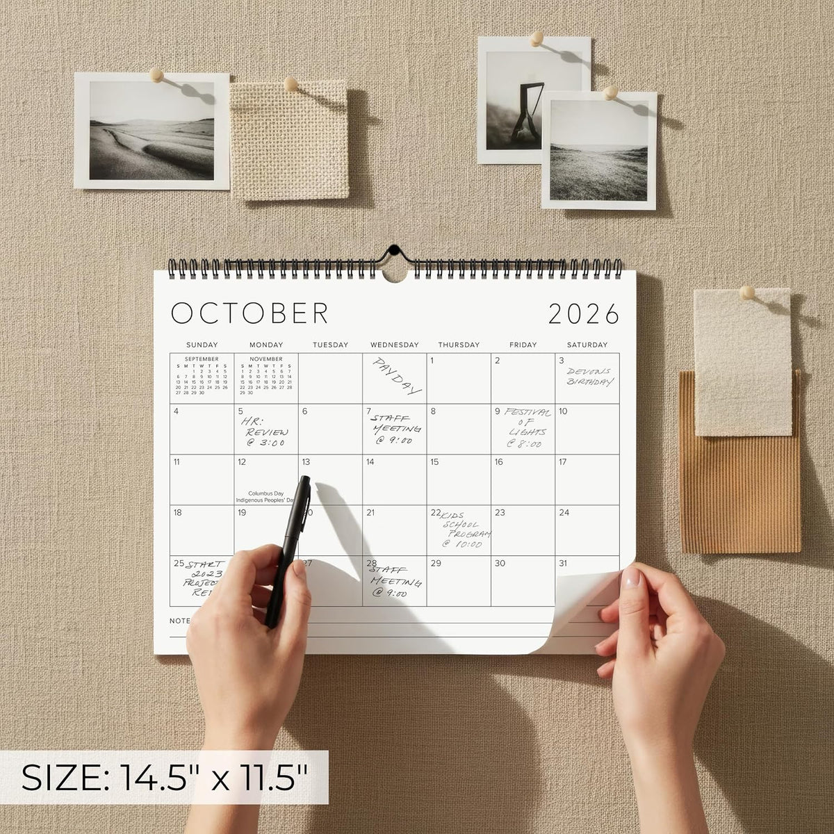 Beautiful 2026-2027 Wall Calendar - Runs from June 2026 - December 2027