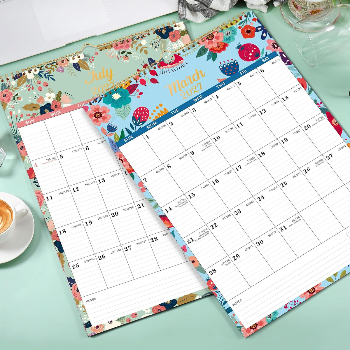 2027 Calendar - 2027 Wall Calendar from Jan. 2027 - Dec. 2027, 12" x 17"